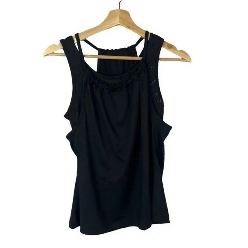 Fila Black 2 in 1 Athletic Workout Tank S